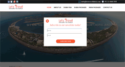 Desktop Screenshot of letstraveldubai.com