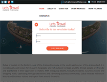 Tablet Screenshot of letstraveldubai.com